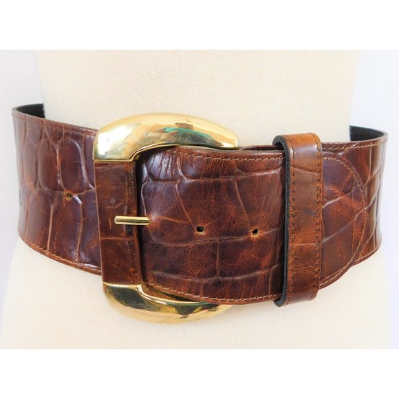 Accessories | Vintage Michael Rose Croc Embossed Brown  display picture 3